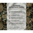 thumbnail image 5 of Soimoi Waterproof Outdoor Fabric by 10 Yard | Leaves Print on Taupe | 56" Wide | UV Resistant & Durable Taffeta Material for Cushions, Covers, Curtains, awning & DIY Projects, 5 of 7
