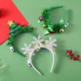 thumbnail image 2 of Diadema navideña con luces LED, copo de nieve, árbol de Navidad, diadema, decoraciones navideñas 2024 para el hogar, niñas, mujeres, regalos de Año Nuevo, 2 of 5