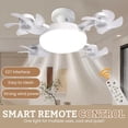 thumbnail image 3 of LEEYNEER Drone Fan Light 4 Fan With Lights 2025 New Plug In Ceiling Fan 20” Ceiling Remote 60W 3 Color Dimmable Led 4 Styles For Living Room 1 Fan Light Clearance, 3 of 8