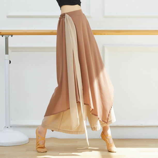 WILLBEST Pantalones Casuales de Mujer Para Danza y Ejercicio - Pantalones Clásicos de Pierna Ancha Para Entrenamiento y Gimnasia - Pantalones de Pierna Larga Para Mayor Comodidad y Flexibilidad