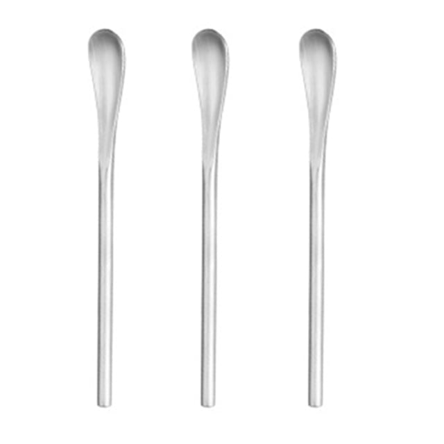 Palitos para agitar café con mango largo de acero inoxidable 304, 3 uds. De cucharas para cóctel, cucharas para agitar bebidas de 5,12 pulgadas