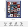 thumbnail image 5 of Christmas Truck Driver Gifts for Men, Truck Driver Appreciation Gifts, Trucker Gifts for Men Throw Blanket 50x60, Best Xmas Gift for Truck Drivers Men, Cool Truckers Gifts for Dad/Truck Lovers, 5 of 6