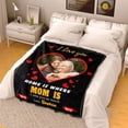 thumbnail image 5 of AISENIN Mothers Day Custom Gifts Personalized Blanket with Photo Picture Collage Text Unique Gift Throw Blankets for Mother Daughter Gift Ideas Best Mother Ever Gift, 5 of 6