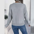 thumbnail image 4 of Ltctricy Sweaters for Women Soft Casual Long Sleeve Crew Neck Heart Printed Pullover Knit Tops Fall Winter Fashion Clothes(Gray,XX-Large), 4 of 5
