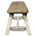 thumbnail image 4 of Homestead Collection Plank Style Bench, Ready to Finish, 45 Inch w/ Buckskin Upholstery, 4 of 4