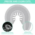 thumbnail image 2 of 6 Pack  Oscillating Tool Blade Set Precise Segment Swing Semi Circle Saw Blade Multifunctional  Blades Kit Grout Removal Multitool Saw Blades, 2 of 6