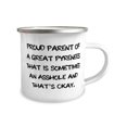 thumbnail image 2 of Proud Parent of a Great Pyrenees That is Sometimes an. 12oz Camper Mug, Great Pyrenees Dog Present From Friends, Unique Idea For Pet Lovers, 2 of 2
