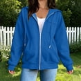 thumbnail image 4 of SwiftWear Women's Zip Up Hoodie Long Sleeve Sweatshirt Hooded Jacket Full Zip with Pockets, 4 of 8