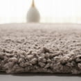 thumbnail image 4 of SAFAVIEH August Carlene Solid Plush Shag Area Rug, Taupe, 8'6" x 8'6" Round, 4 of 7