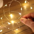 thumbnail image 4 of Guirnalda de luces de alambre de cobre de 5 m CR2032, funciona con pilas, guirnalda de luces navideñas, decoración para exteriores, jardín, hogar, fiesta, 4 of 5