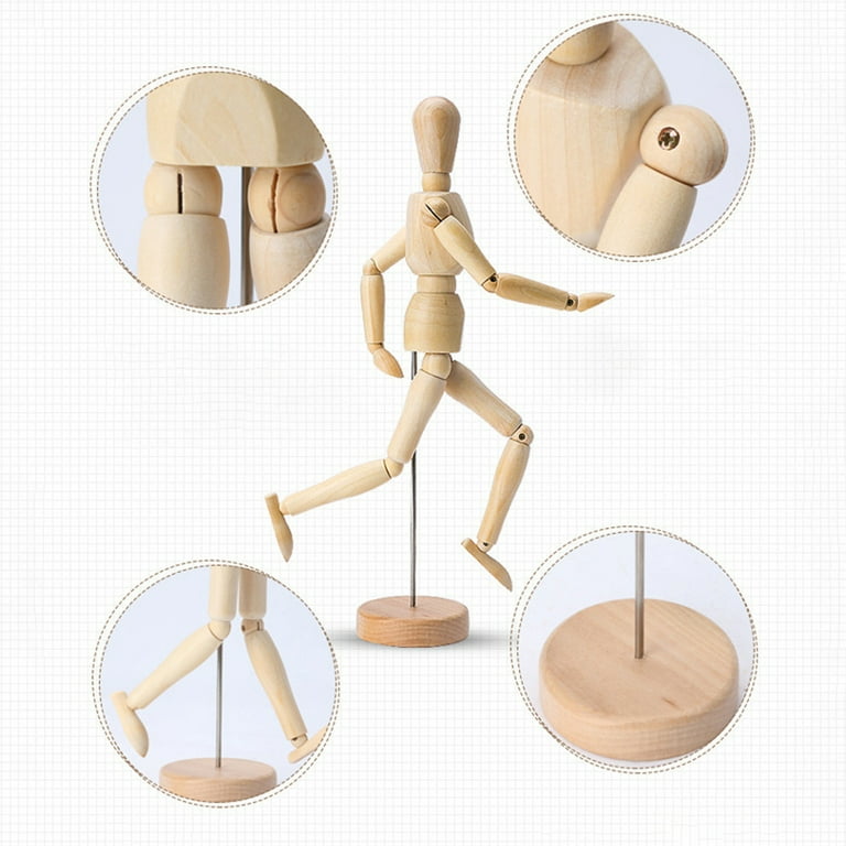 GLOGLOW Wooden Hand Model, 11 inch Moveable Jointed Articulated Flexible  Fingers Hand Mannequin for Sketching Drawing Home Office Desk Decor  Gift(Male