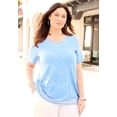 thumbnail image 2 of Catherines Women's Plus Size Slub Knit V-Neck Sequin Tee, 2 of 2