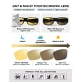 thumbnail image 3 of TINHAO Photochromic Polarized Fit Over Sunglasses UV400 Blue Light Blocking Over Prescription Glasses for Men Women Lightweight TR90 Wraparound Driving Fishing Cycling Eyewear - 4 Colors, 3 of 7