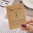 thumbnail image 4 of Creative Dripping Oil Santa Snowman Necklace Wishing Painting Oiled Paper Card Necklace, 4 of 9