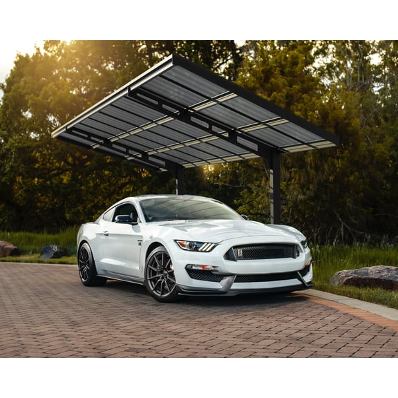 Palram - Canopia Sydney Wave Single Carport - Gray