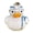 C, variant on Dserhfy Chef Duck Figurine Resin Doctor Duck Ornament Colorful Firefighter Detective Duck Statue for Living Room Bedroom Shelf Decoration