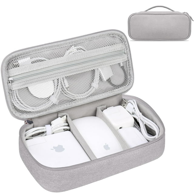Bolsa organizadora de cables de viaje Lacdo Electronic Gray