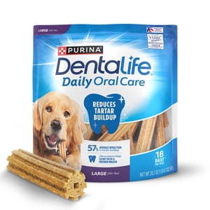 Purina Dentalife Large Breed Chicken Dental Chews, 20.7 Oz