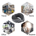 thumbnail image 6 of Uxcell Travel Pillow, Plane Sleeping Pillow with Earplugs Eye Masking for Train, Dark Gray, 6 of 6