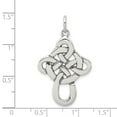thumbnail image 7 of Auriga Fine Jewelry 925 Sterling Silver Antiqued Celtic Cross Charm for Women L - 38mm, W - 23mm, 7 of 7