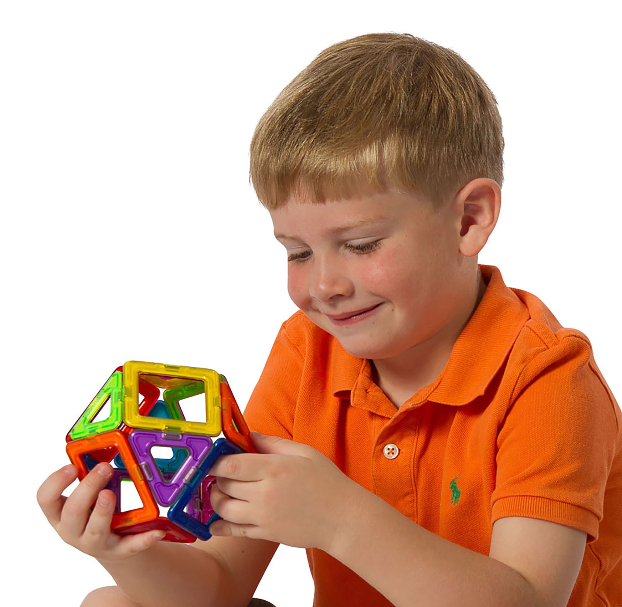 MAGFORMERS+Rainbow+Clear+Solid+Set+14pcs+Basic+Magnetic+Building+Blocks for  sale online