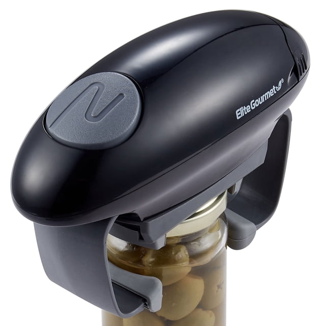 Abridor de tarros Elite Gourmet EJO800 con agarre automático a pilas