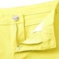 thumbnail image 4 of TRUBKH denim shorts jean shorts womens high waisted shorts women jorts women shorts for women Summer 2025 Women's Candy White Denim Shorts Fit Colorful Denim Pants Yellow 26, 4 of 6