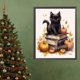 thumbnail image 5 of Pintura de diamante 5D DIY, taladro redondo completo, Kit de gato de Halloween, decoración del hogar, 40x50cm, 5 of 9