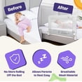 thumbnail image 5 of ComfyBumpy Toddler Bed Rail Guard, 35.5" x 19.5" Regular Swing Down Rail for Kids Beds, Gray, 1 pack, 5 of 10