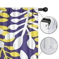 thumbnail image 4 of Blackout Kids Curtains,Purple Leaf Pattern Childrens Insulated Curtains Set Of 2,Bedroom Essentials,Toddler Room Decor 52x84in(132x213cm), 4 of 5
