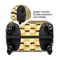 thumbnail image 4 of Daiia Cute Duck With Black Glasses Luggage Cover, Thickened Washable Travel Luggage Covers, Elastic Unique Baggage Covers for 18-20 inch Luggage-Medium, 4 of 9