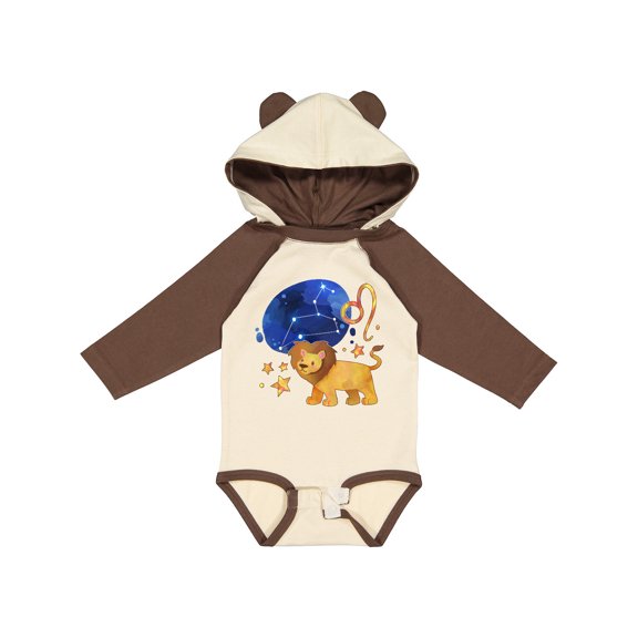 Inktastic Leo Constellation Zodiac Sign Illustration Boys or Girls Long Sleeve Baby Bodysuit