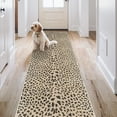 thumbnail image 2 of KUETH 2.5x10 Leopard Runner Rug Machine Washable, Kitchen Runner Rug for Floor and Hallway, Non Slip Flat Pile Area Rug with Rubber Backing for Entryway Bathroom Bedroom Laundry, 2 of 9