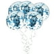 thumbnail image 1 of KAKOWELY 1 juego de 5 globos Bobo transparentes de 20 pulgadas con confeti de lentejuelas para fiestas de cumpleaños y bodas, 1 of 4
