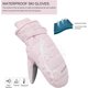 thumbnail image 4 of Winter women's ski gloves, waterproof touch screen snow gloves, non-slip warm windproof snowboard gloves for skiing hiking cycling, 4 of 5