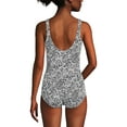 thumbnail image 2 of Lands' End Women's Chlorine Resistant Soft Cup Tugless Sporty One Piece Swimsuit, 2 of 3
