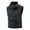 Black, variant on Men's Summer Stand up Collar Vest Casual Stylish Solid Color Sleeveless Casual Jackets Summer White