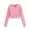 Pink, variant on Hoddies Pink Cropped Hooded Long Sleeve Soft Sweatshirts Top Winter Clothes Little Girl Clothes 11-12 Years
