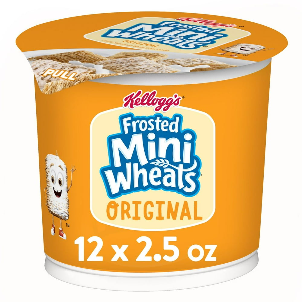 Kellogg's Frosted MiniWheats, Breakfast Cereal in a Cup, Original