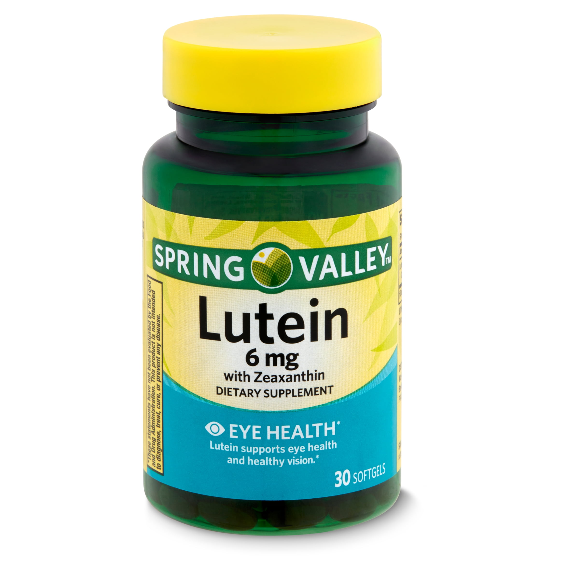 Spring Valley Lutein with Zeaxanthin Dietary Supplement, 6 mg, 30 count