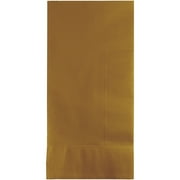 Party Central 2-Ply Disposable Party Dinner Napkins - 8" - Glittering Gold - Club Pack of 600