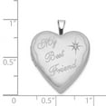 thumbnail image 3 of White Sterling Silver Charm Pendant Locket Diamond 25 mm 20, 3 of 3