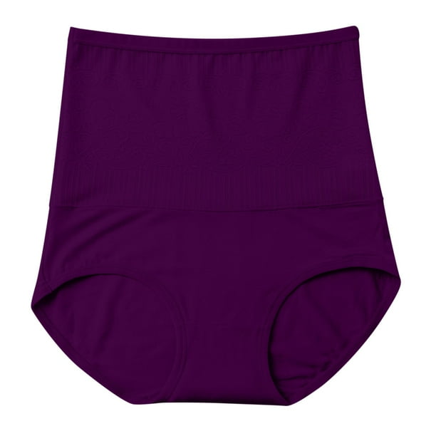 PEASKJP Shapewear Shorts for Women Tummy Control Body Suits Deep V Neck  Thong Body Shaper, Purple L