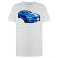 thumbnail image 1 of Blue Big Sport Car T-Shirt Men -Image by Shutterstock, Male Small, 1 of 2