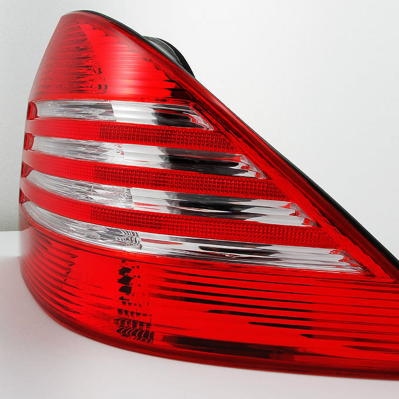 AKKON - For Mercedes Benz W220 S Class Red Clear Lens Rear Tail Lights Brake Lamp Replacement Pair Left + Right
