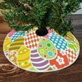 thumbnail image 4 of Easter Cute Bunny Egg Spring Tree Skirt Spring Festive Atmosphere Easter Family Gathering Easter Party Tree Skirt (90cm) 90cm home decor, 4 of 5
