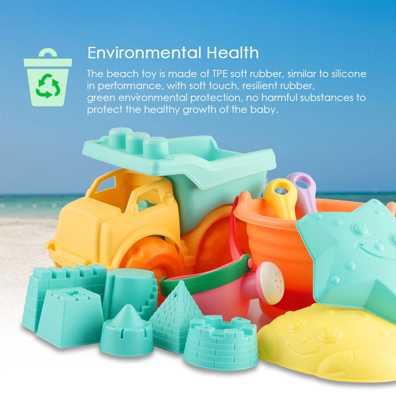 TOYANDONA 1Pc Kids Beach Toy Mini Engineering Vehicle Toy Plastic Car Toy Beach Accessories Sand Holder Toy for Beach Garden 
