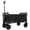 Black, variant on Foldable Collapsible Heavy-Duty Utility Wagon Cart, 3-in-1 All Terrain Wheel Wagon with Cup Holders, Holds up to 220 LBS for Grocery Shopping, Camping, Beach & Pet Travel, Purple