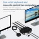 thumbnail image 4 of USB KVM Switch USB Shared Switcher 2 in 4 Out for Laptop PC Keyboard Mouse Printer USB Switch Hub Adapter USB 3.0, 4 of 5