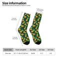 thumbnail image 4 of Goofa Pineapples with Palm Leaves Printed Men's Crew Socks, Soft Durable Breathable Moisture-Wicking with Odor Control Cotton socks, 4 of 9
